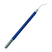 Nichamin Triple Chopper, Titanium, Ambidextrous, Unique Multi-Directional Cutting Edge, Angled 10mm From Bend To Tip, Round Knurled Handle, Overall Length 4-1/2" (114mm) 05-4038
